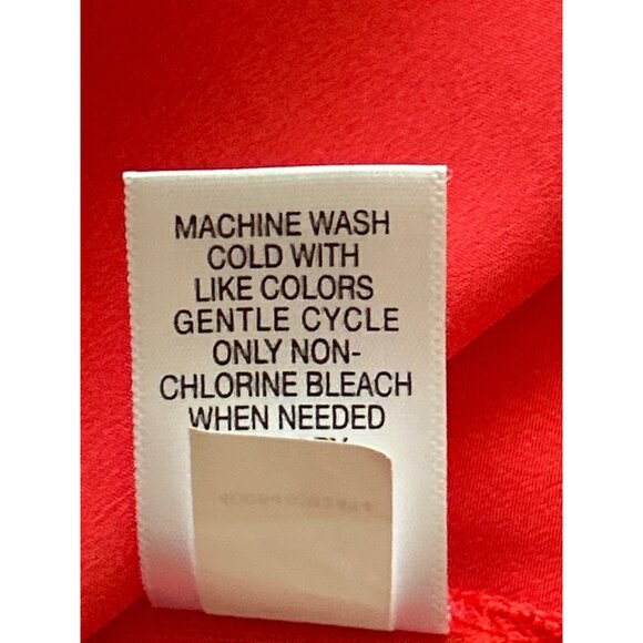 APT. 9 Women's Salmon V-Neck Short Sleeve Top XL Polyester/Rayon - Picture 6 of 8